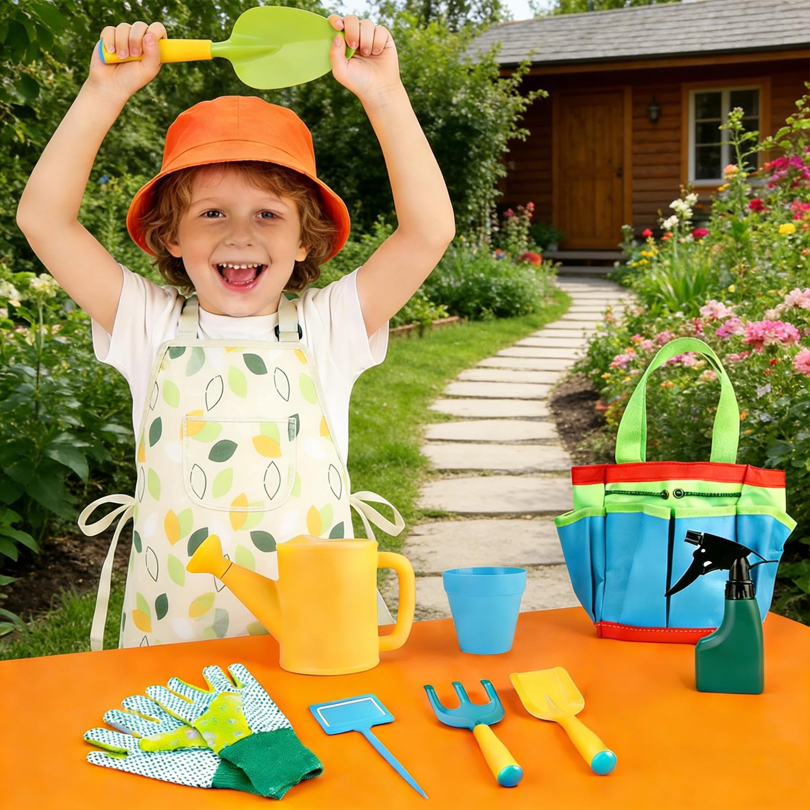 Outils de Jardinage pour Arrosoir et Râteau