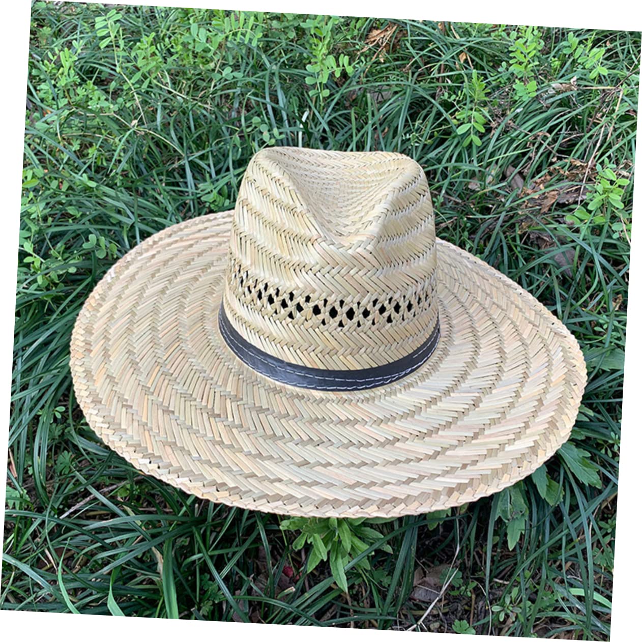 BESPORTBLE Women Sun Hat Cappello di Paglia da Donna Cappello di Paglia per Le Donne Cappello da Spiaggia da Uomo Cappello da da Uomo Cappello da Spiaggia da Donna Opaca
