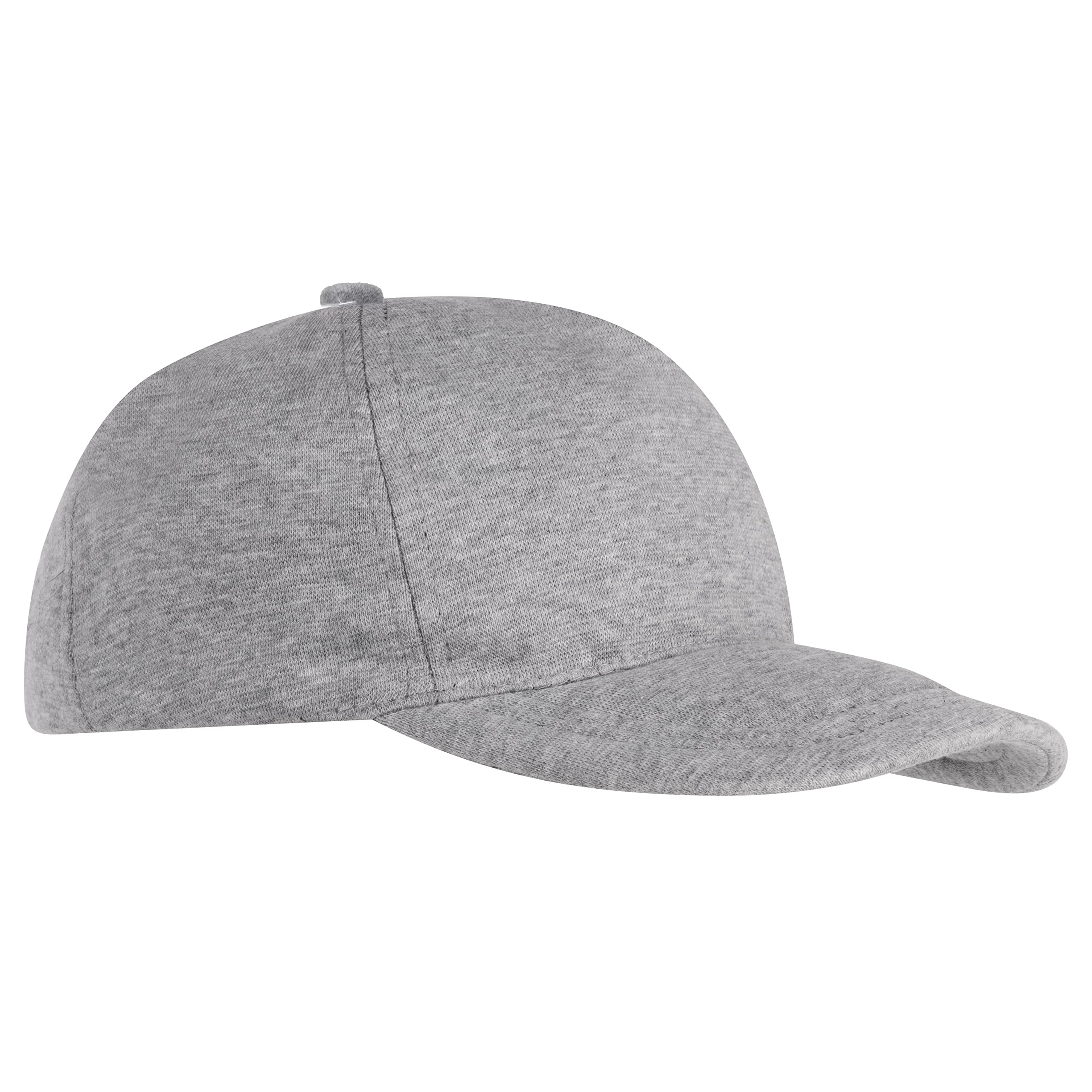 Head Caps for Men Unisex Mens Caps Adjustable Velcro Strap in Summer for Men, Caps Men for All Sports Cricket Caps, Gym Cap, Sports Caps for Men Women (Grey-5Panel-P1250-Cap)-image-9