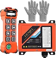 Vista 1 de Doble 2 velocidades Industrial Grúa Inalámbrica Radio Control Remoto Botón de 8 Canales para Puente Aéreo Viajar Grúa Pórtico con Transmisor