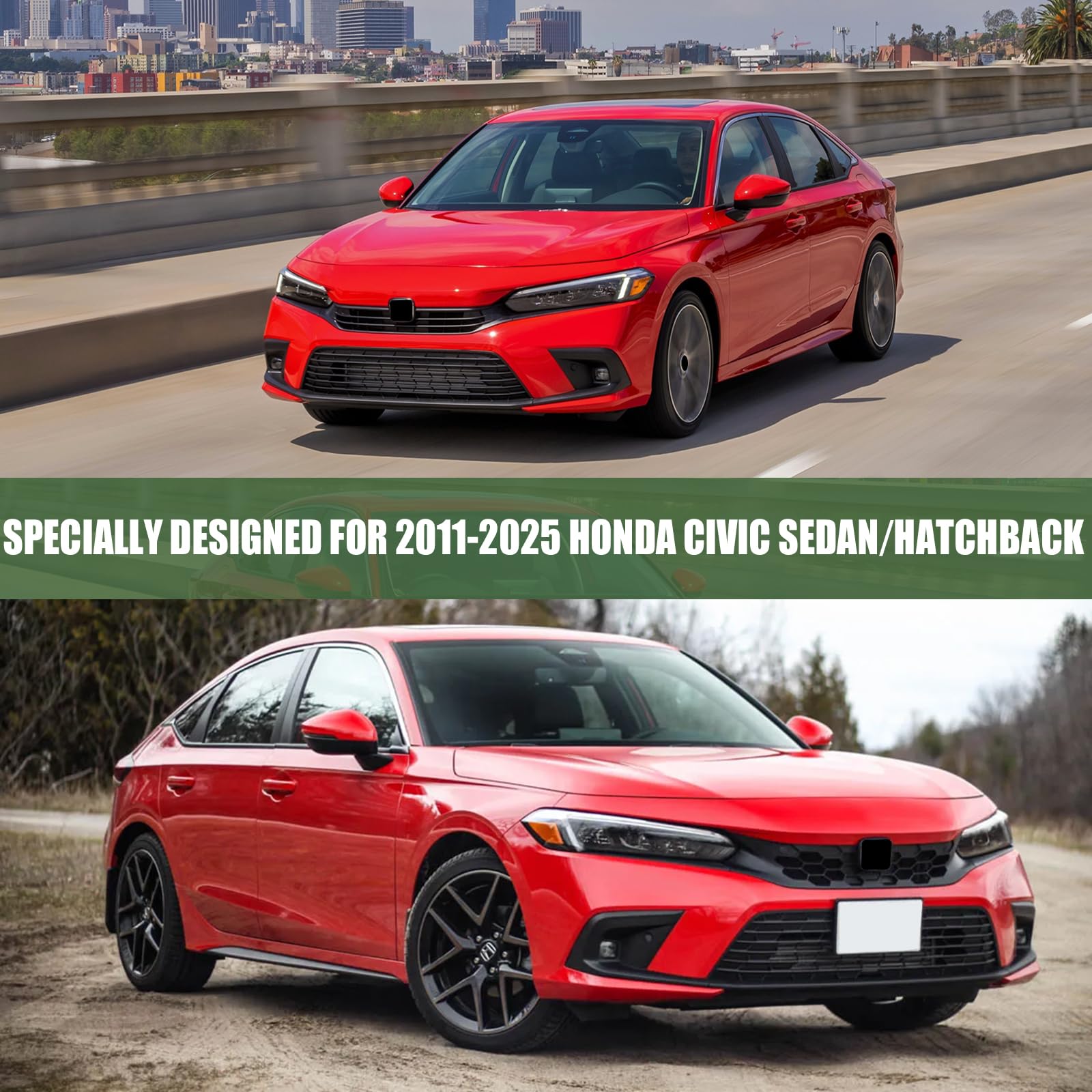 Waterproof Car Covers Replace for 2011-2025 Honda Civic Multilayer Heavy Duty with Cotton Liner All Weather Custom-fit Car — view 9