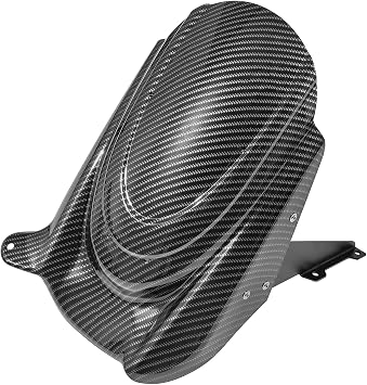 Motorcycle Rear Fender Mudguard Fit for Versys 650 KLE650 2015 2016 2017 2018 2019 2020 2021 2022 2023 2024 2025 Wheel Hugger Cover Tire Splash Guard, Carbon Fiber Look