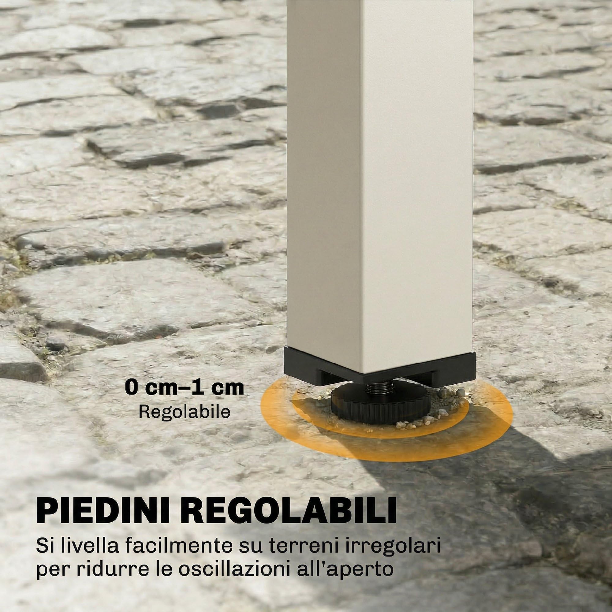 Outsunny Tavolo da Giardino Allungabile per 4-8 Persone, 90/180x90 cm Tavolo da Pranzo Estensibile da Esterno in Alluminio con Piano in Vetro Temperato, per Patio Terrazzo Balcone, Bianco Crema