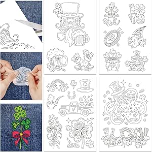 GLOBLELAND 4 Feuille Stabilisateurs De Couture à La Main Hydrosolubles