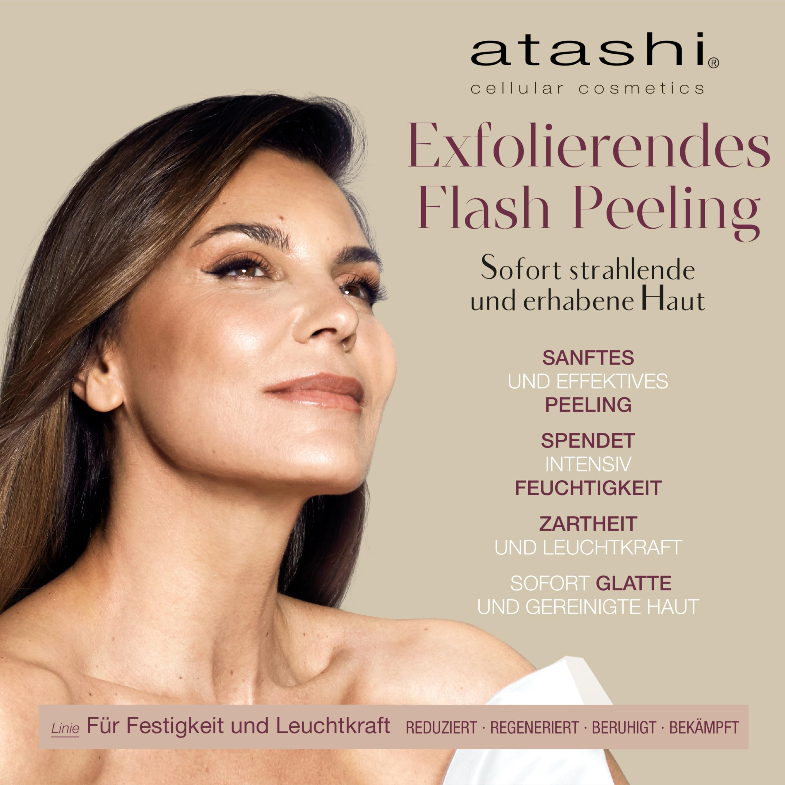 Atashi | Therapy Cream Skin Booster + Therapy Luxury Serum Skin Booster | Tagescreme mit Biofermenten | Anti-Ageing Revitalisierendes Regenerierendes Gesichtsserum | 50 ml + 30 ml | verfeinert Regeneriert und erneuert Mattiert, mindert Glanz und Poren Für