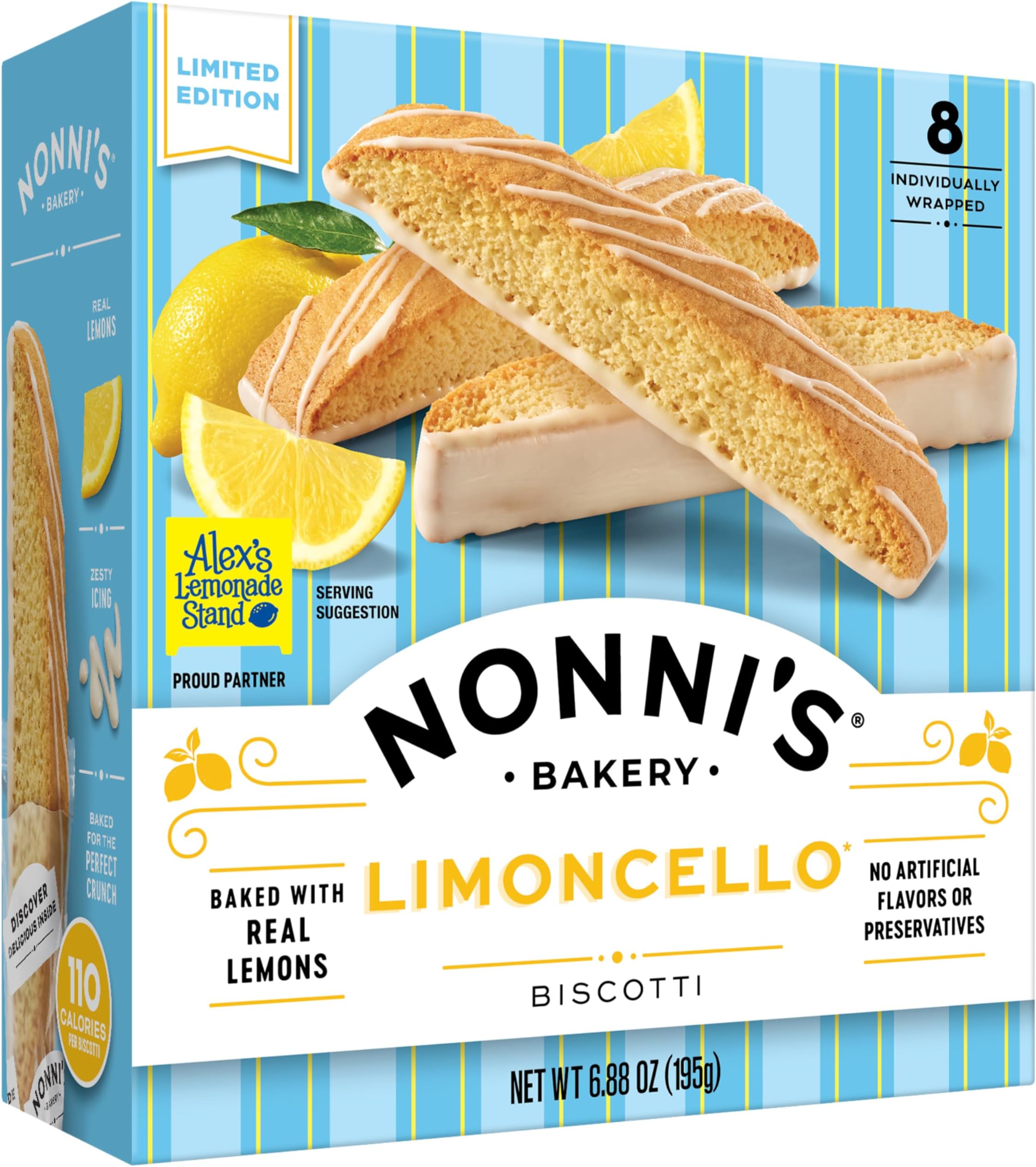 Nonni's Gingerbread Biscotti Holiday Cookies 2 Boxes