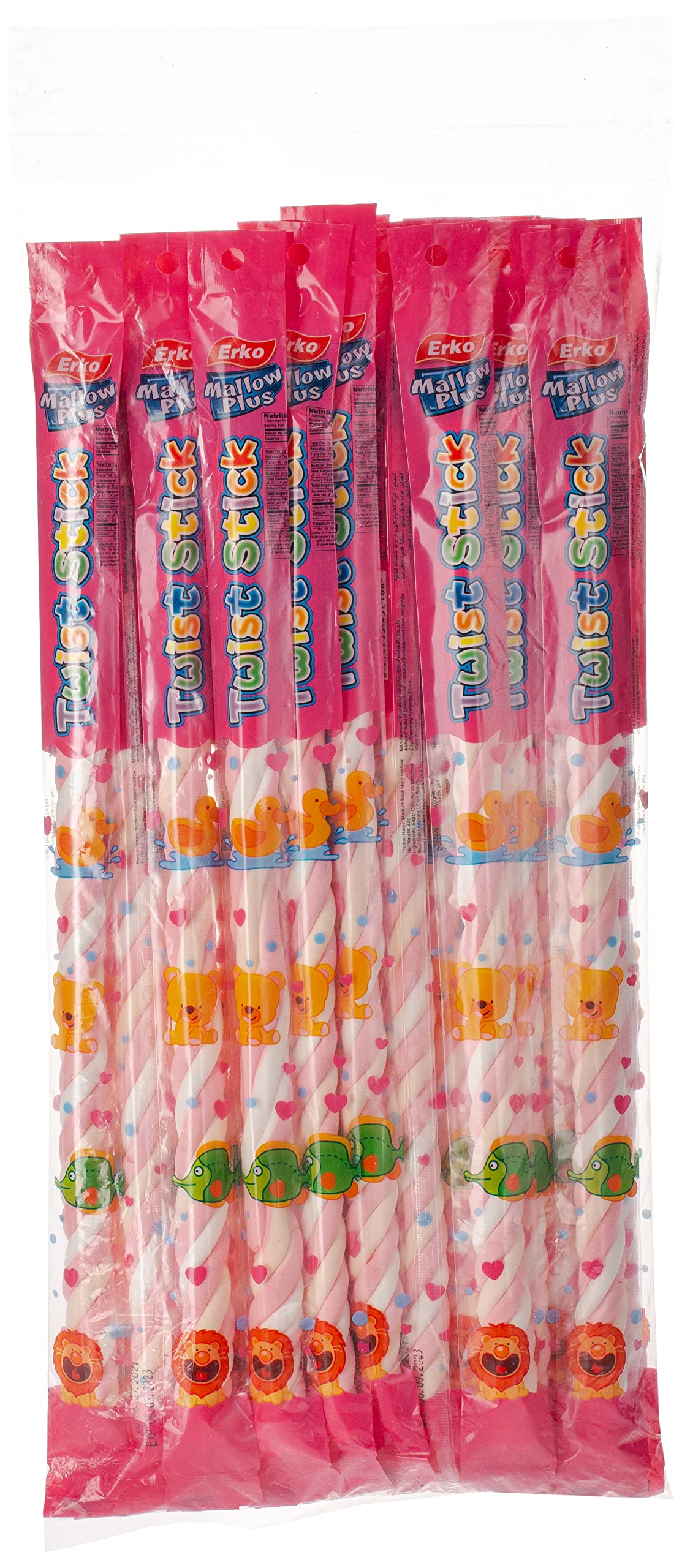 Erko Mallow Plus Medium Twist Marshmallow Stick, 22 gm