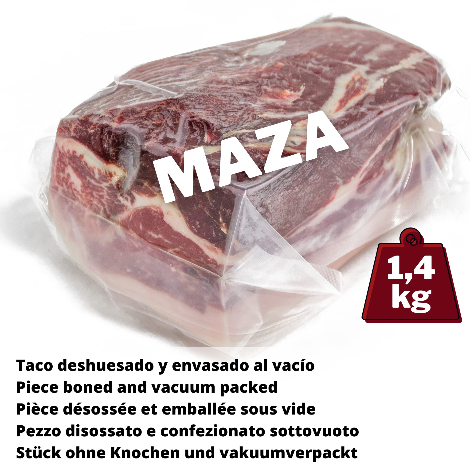 Maza de Jamón de Cebo de Campo Ibérico 50% Raza Ibérica, 1.4 kg | Deshuesado, Elaboración Tradicional, Embutidos Ibéricos