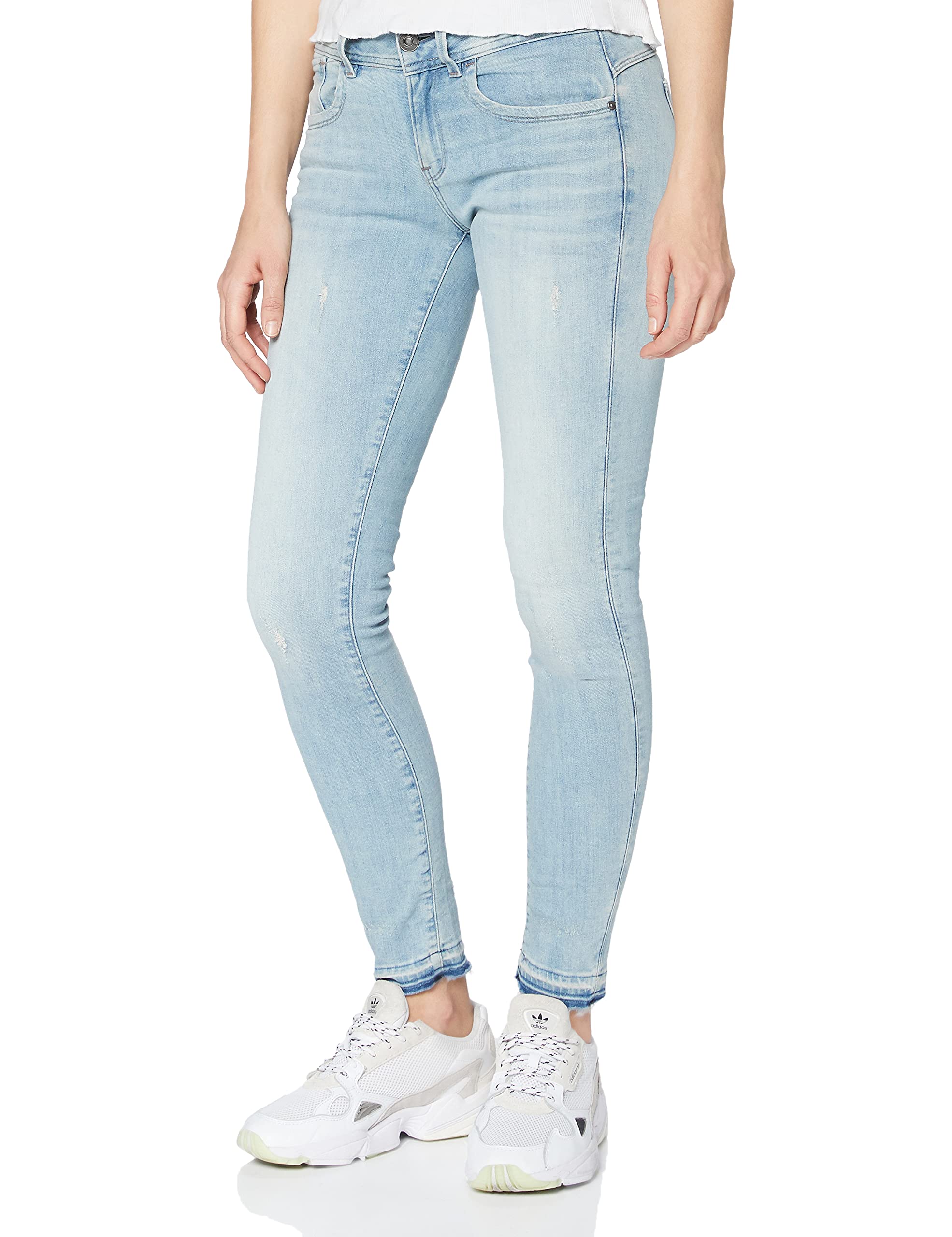 G Star Raw Womens Lynn Mid Waist Skinny Ripped Ankle Desertcart