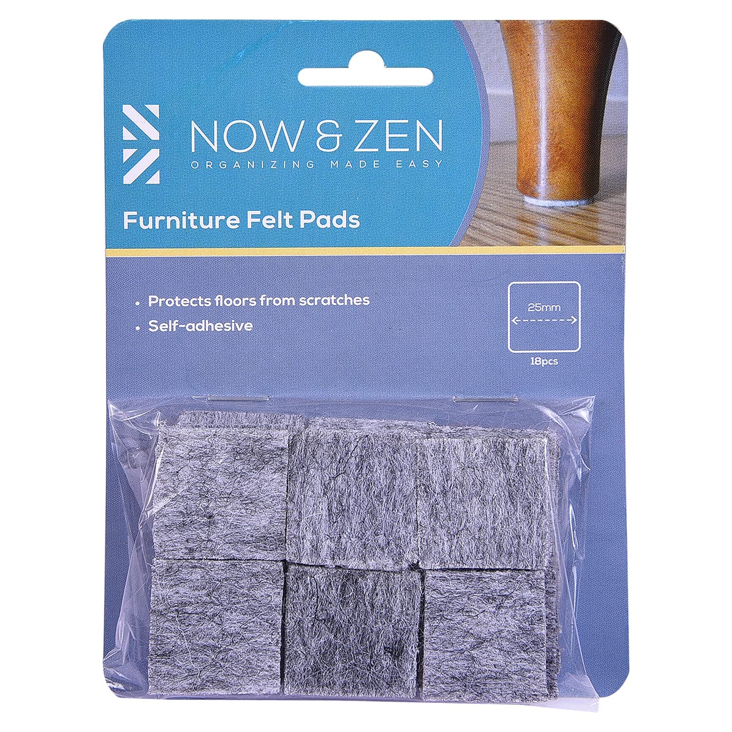 See full amazon price history chart for Now & Zen Self Adhesive Square Furniture Felt Pads for Hard Surfaces - Non-Scratch Heavy Duty Furniture Leg Guards (25 MM - Pack of 18, Dark Grey) Now & Zen Self Adhesive Square Furniture Felt Pads for Hard Surfaces - Non-Scratch Heavy Duty Furniture Leg Guards (25 MM - Pack of 18, Dark Grey) (B07Z22M89G) Amazon Price History, Amazon Price Tracker