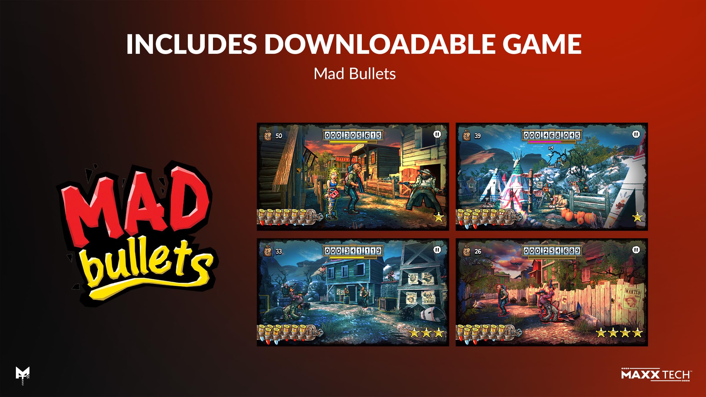 Mad Bullets Kit for Switch 2&1 - Includes Downloadable Switch Code in Box Game - Compatible with Nintendo Switch 2 & 1! Fits All Joy-Cons!