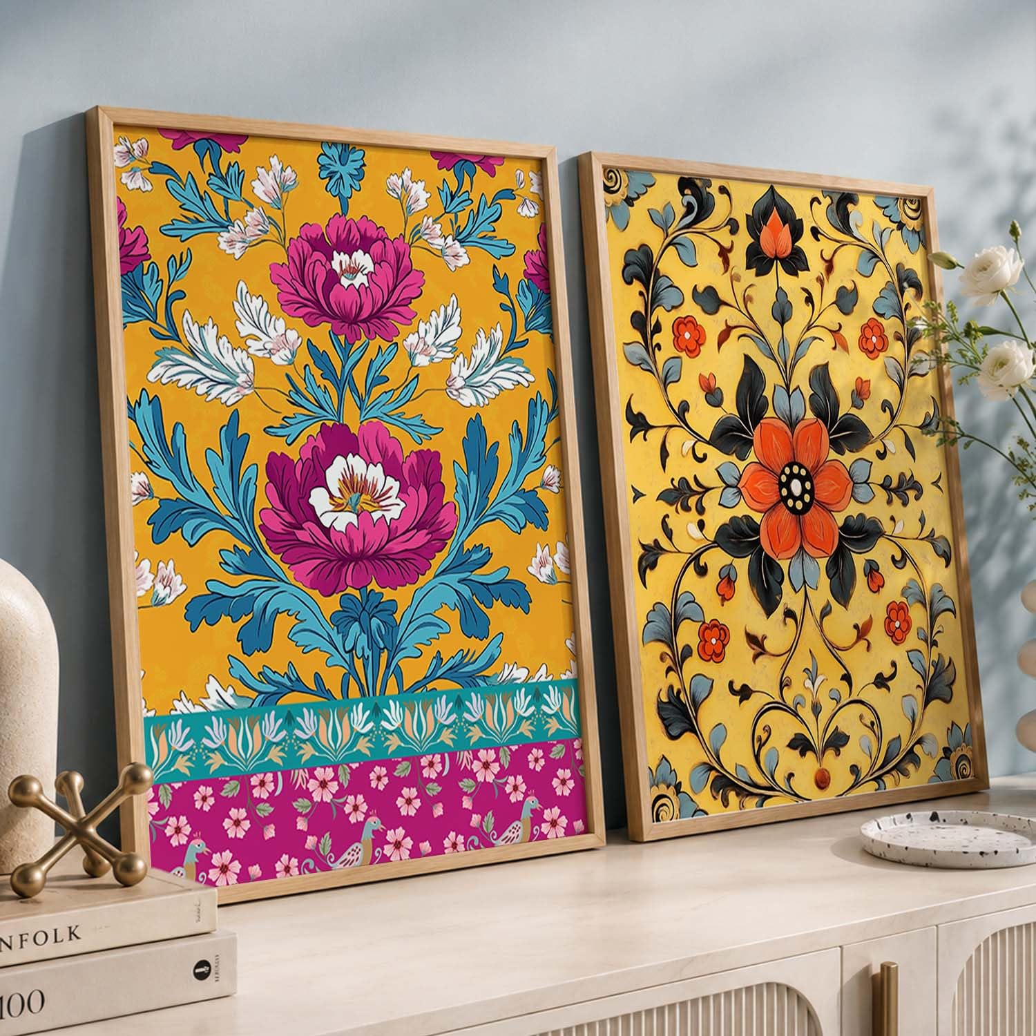 Madhubani Wall Art Paintings - Indian Home Decor -4