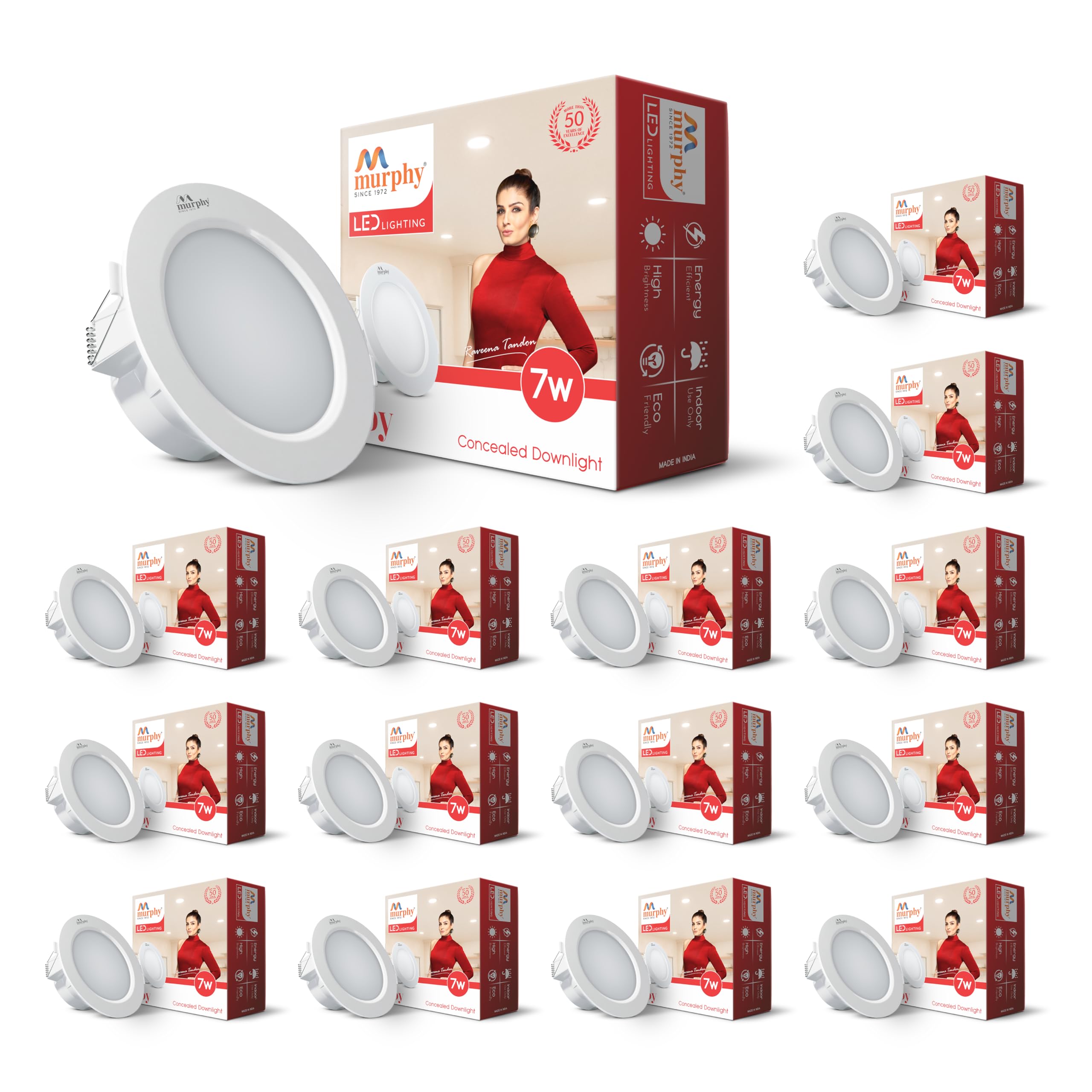 See full amazon price history chart for Murphy Joy 7W LED Down Light, Cool White Light, Round, Pack of 15, Recessed Ceiling LED Light, Suited for 3 inch Junction Box/Concealed Box (2 Years Warranty) Murphy Joy 7W LED Down Light, Cool White Light, Round, Pack of 15, Recessed Ceiling LED Light, Suited for 3 inch Junction Box/Concealed Box (2 Years Warranty) (B0D49FVZ64) Amazon Price History, Amazon Price Tracker