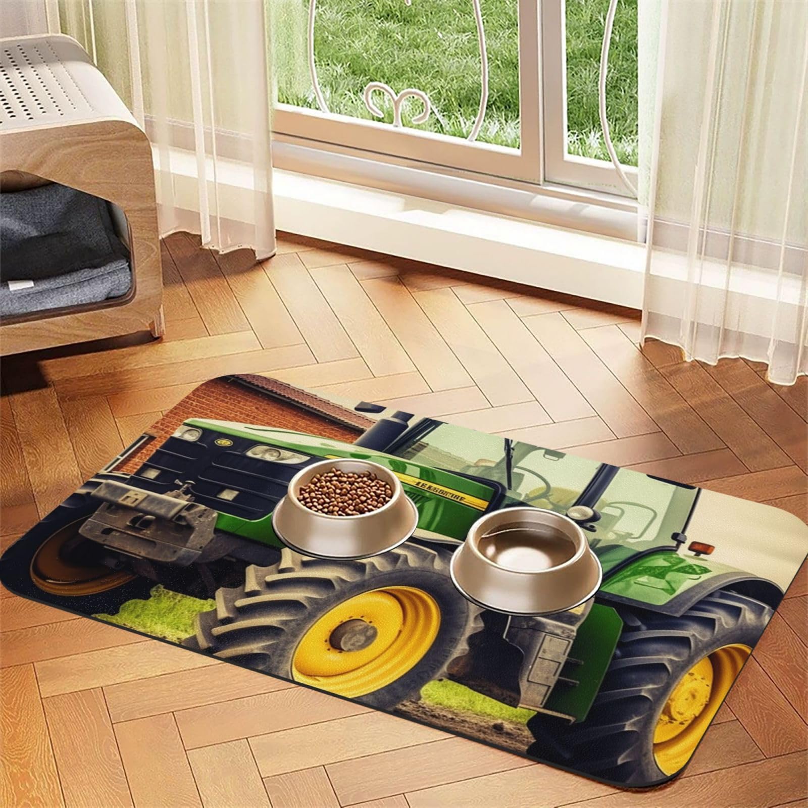 Tapis de nourriture pour chien super absorbant et lavable au lave-vaisselle