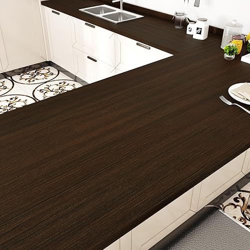 WESTICK Papel de contacto de madera para despegar y pegar, papel de contacto de grano de madera impermeable, papel tapiz de madera autoadhesivo para