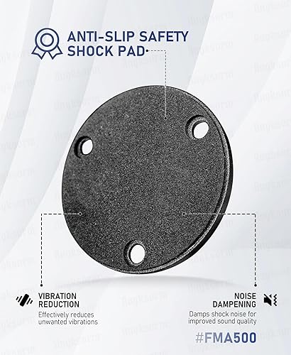 Miniatura 3 de Soportes de brida de podio de micrófono con almohadilla, soportes de mesa de cuello de cisne para micrófono con roscas hembra 58-27 macho 38-16 y