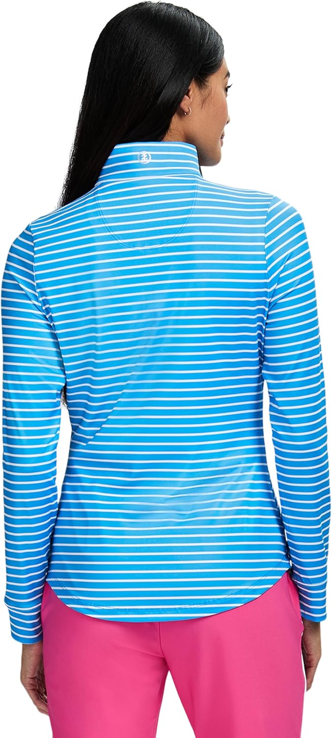 IZOD womens 1/4 Zip Pullover Performance Stretch Long Sleeve Golf Running - Image 2