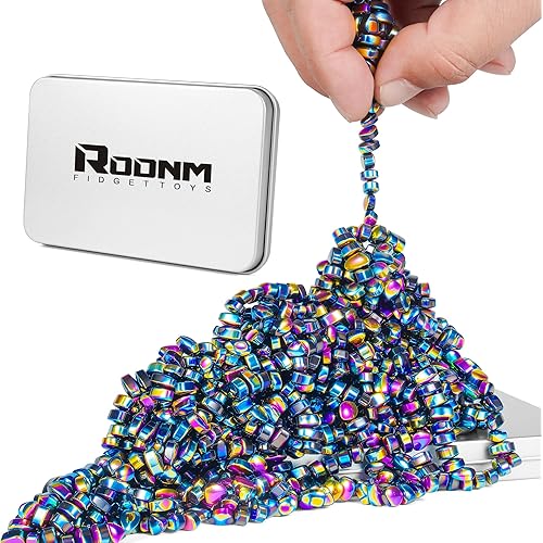 Fidget Toys for Adults, 550 PCS Magnetic Putty Sensory Toys for Stress Relief, Anxiety, Autism & ADHD, Colorful DIY Desk Fidget Toys for Teens & Adults, Office Toys Gifts for Men & Women