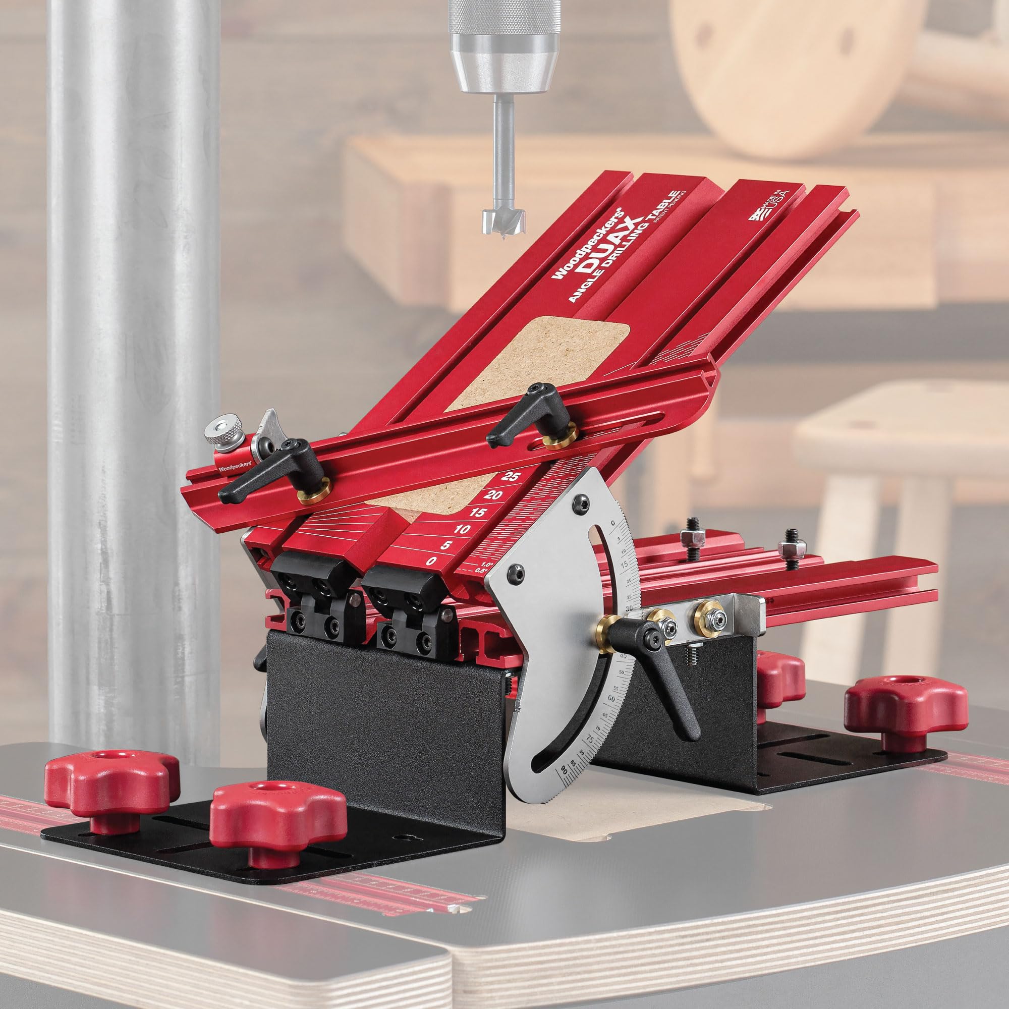 US120XD 検索 DAIWA ABU TRY-ANGLE ザウルス Woodpeckers DUAX Angle Drilling Guide, USA-Made Dual-Axis