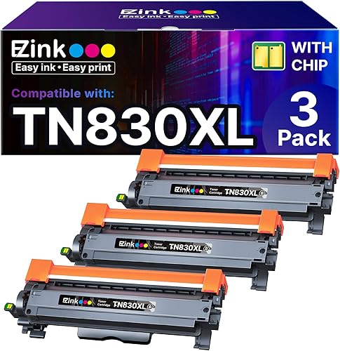 Vista 124 de E-Z Ink Cartucho de tóner compatible TN433 de repuesto para Brother TN433 TN-433 TN433bk TN431 para usar con impresora Brother MFC-L8900Cdw