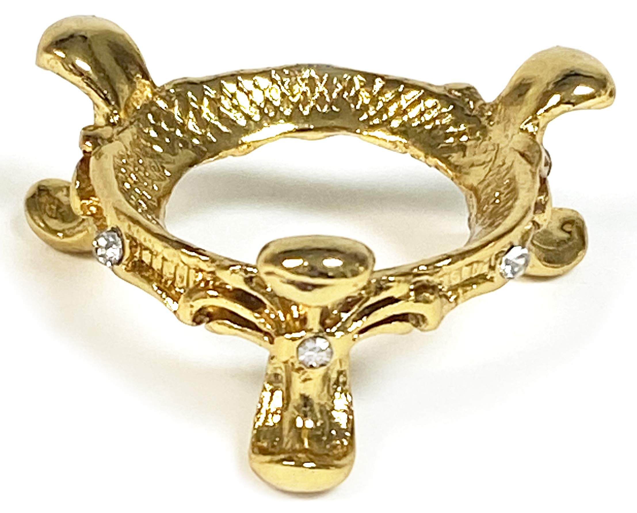 National Artcraft® Gold Finish Egg Display Stand with Rhinestone Accents