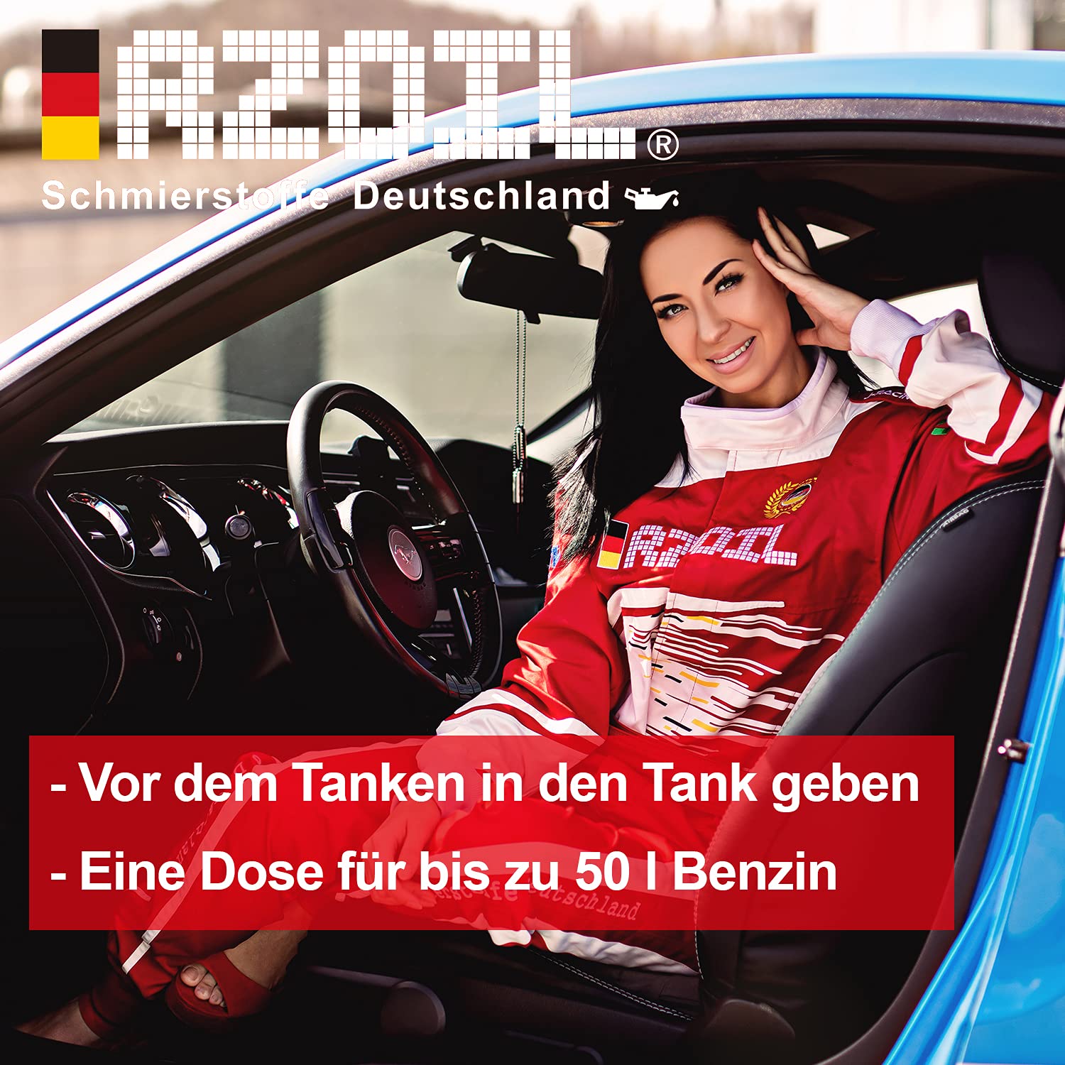 6X RZ30G Oktanbooster | Oktanzahlverbesserer | Benzin Additiv | Ventilschutz | Motor Pflege | TÜV-Geprüft | 300 ml Dose