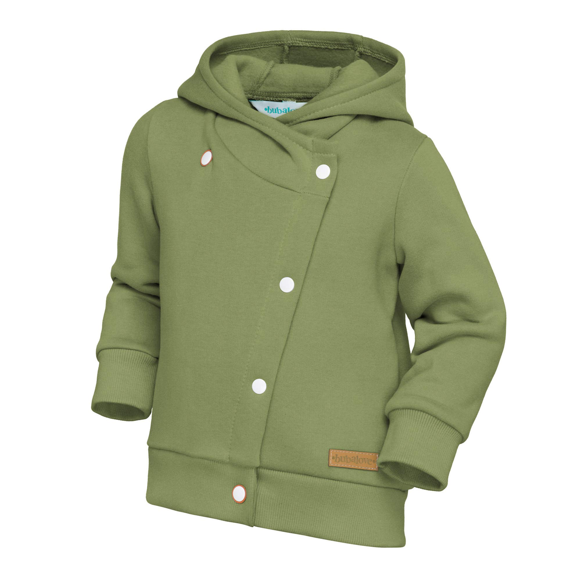 Bubalove - Chaqueta Infantil Botones con Capucha Unisex niños Primavera otoño