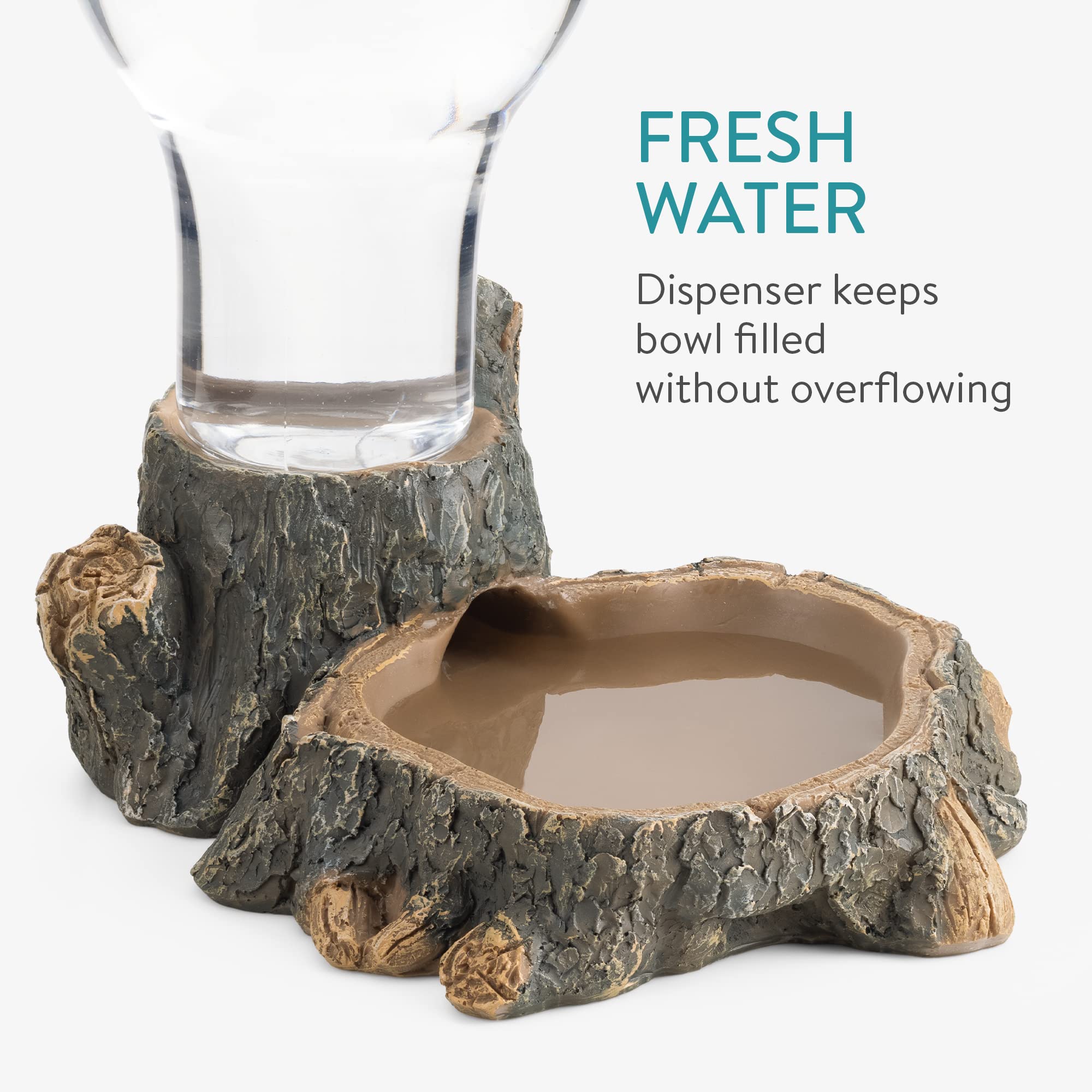 CIYODO Reptilien Wasserspender - Wiederverwendbarer Trinknapf Für Terrarium