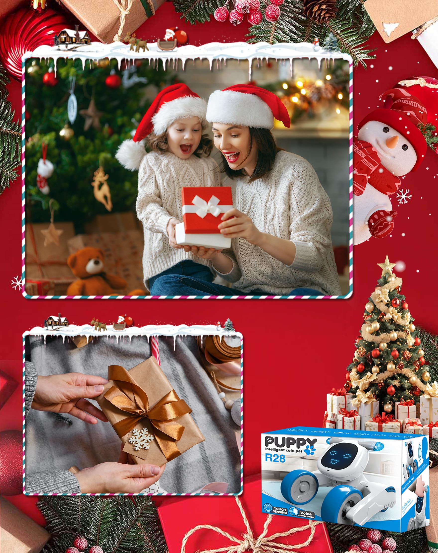 Robot Juguete, Robot Teledirigido para Niños con Expresión LED, Programable, Control por Voz (Solo en inglés), Interactivo Inteligente, Regalo para Niños y Niñas 3 4 5 6 7 8 9 10 11 12 Años