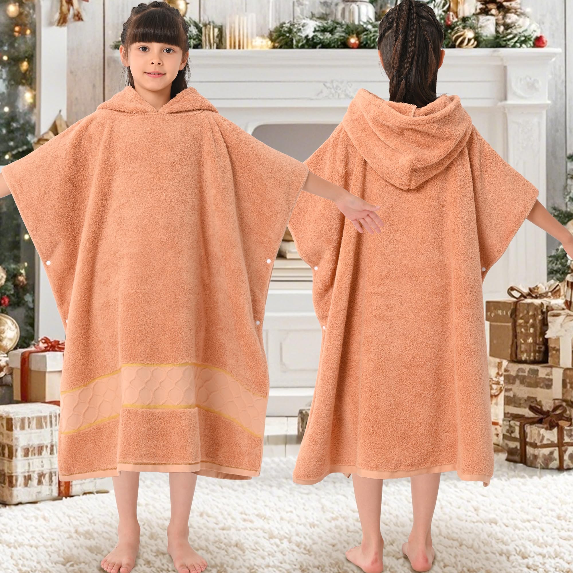VOOVA & MOVAS 32"X64" Large Turkish Big Kids Bath Towels (8-14Years),Thick 600GSM 100% Cotton Absorbent Robe or Boy | Girl | Teenagers, Perfect for