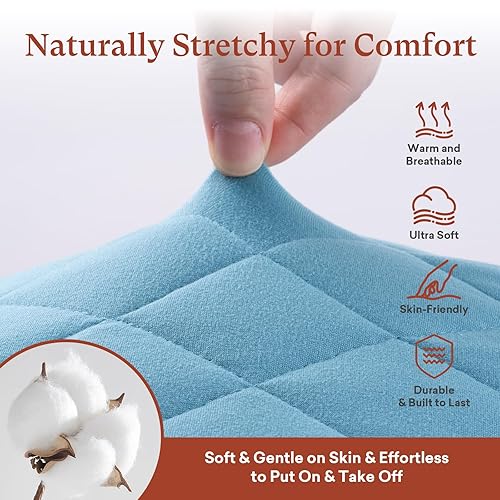 Miniatura 5 de Funda acolchada para cambiador (2 unidades), suave y transpirable, ideal para niños y niñas (paquete de 2)