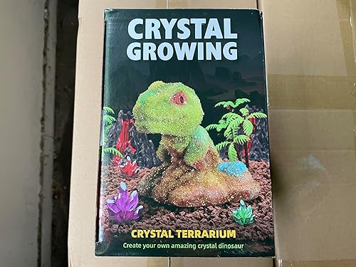 Miniatura 10 de Dinosaurio en crecimiento de cristal, kit de cultivo de cristal para niños de 8 a 12 años, kit de terrario de dinosaurio de cristal, kits de