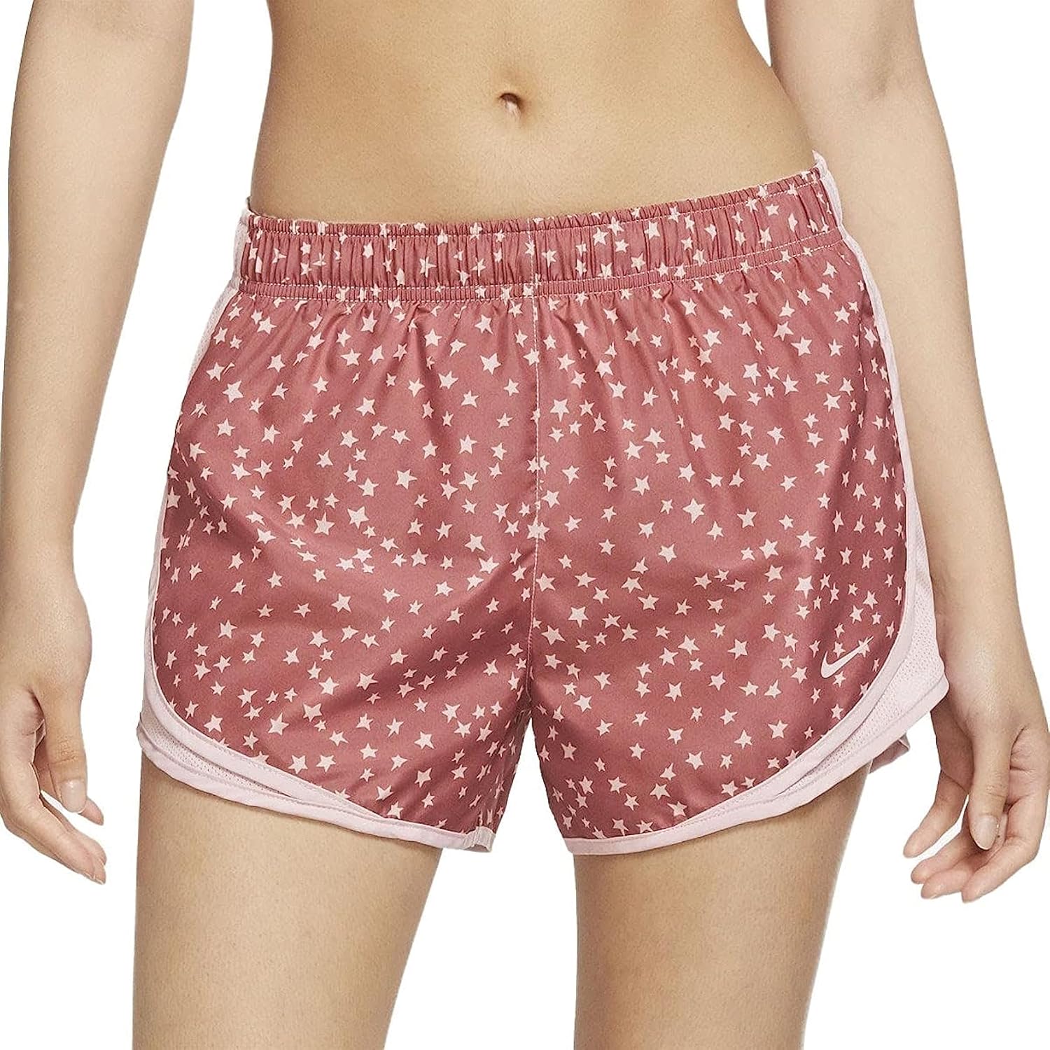Nike Women's Dri-Fit Tempo Running Shorts (as1, Alpha, s, Regular, Regular, Canyon Rust/Starry Pink Glaze)