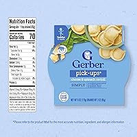 Vista 2 de Gerber Pick-ups Ravioles de queso y espinacas, 6 onzas (paquete de 8)