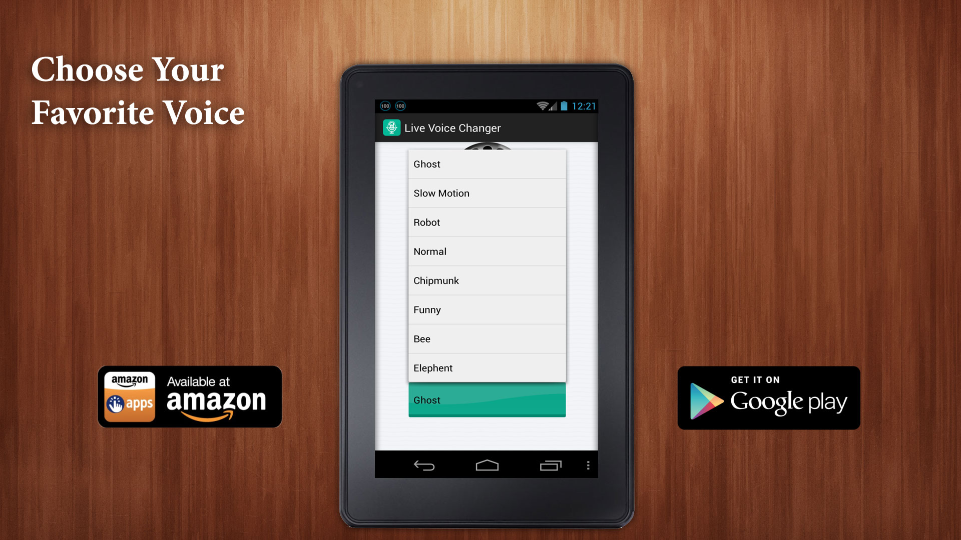 Live Voice Changer App on the Amazon Appstore