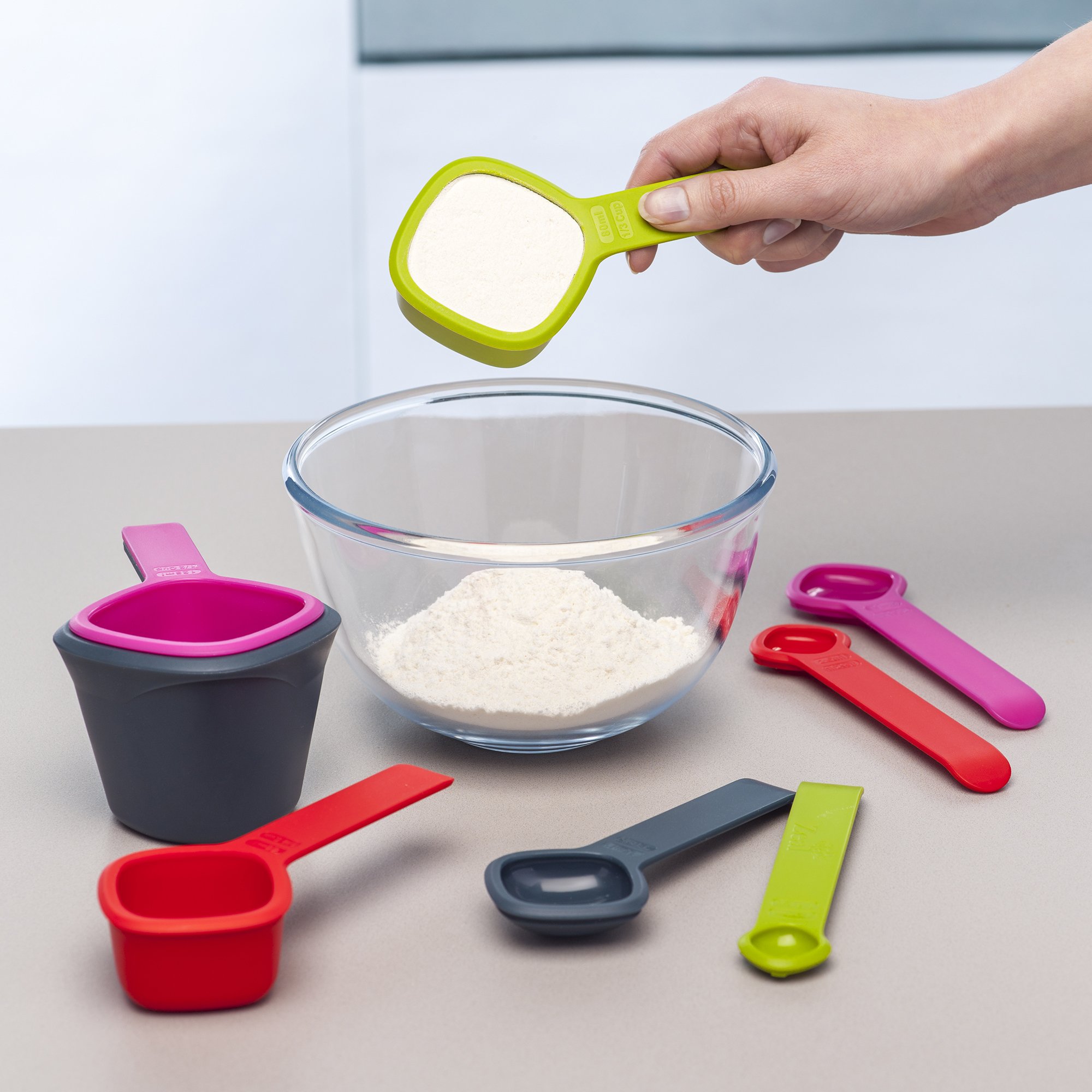 Zeal L207L Messbecher-Set, Kunststoff, Lime