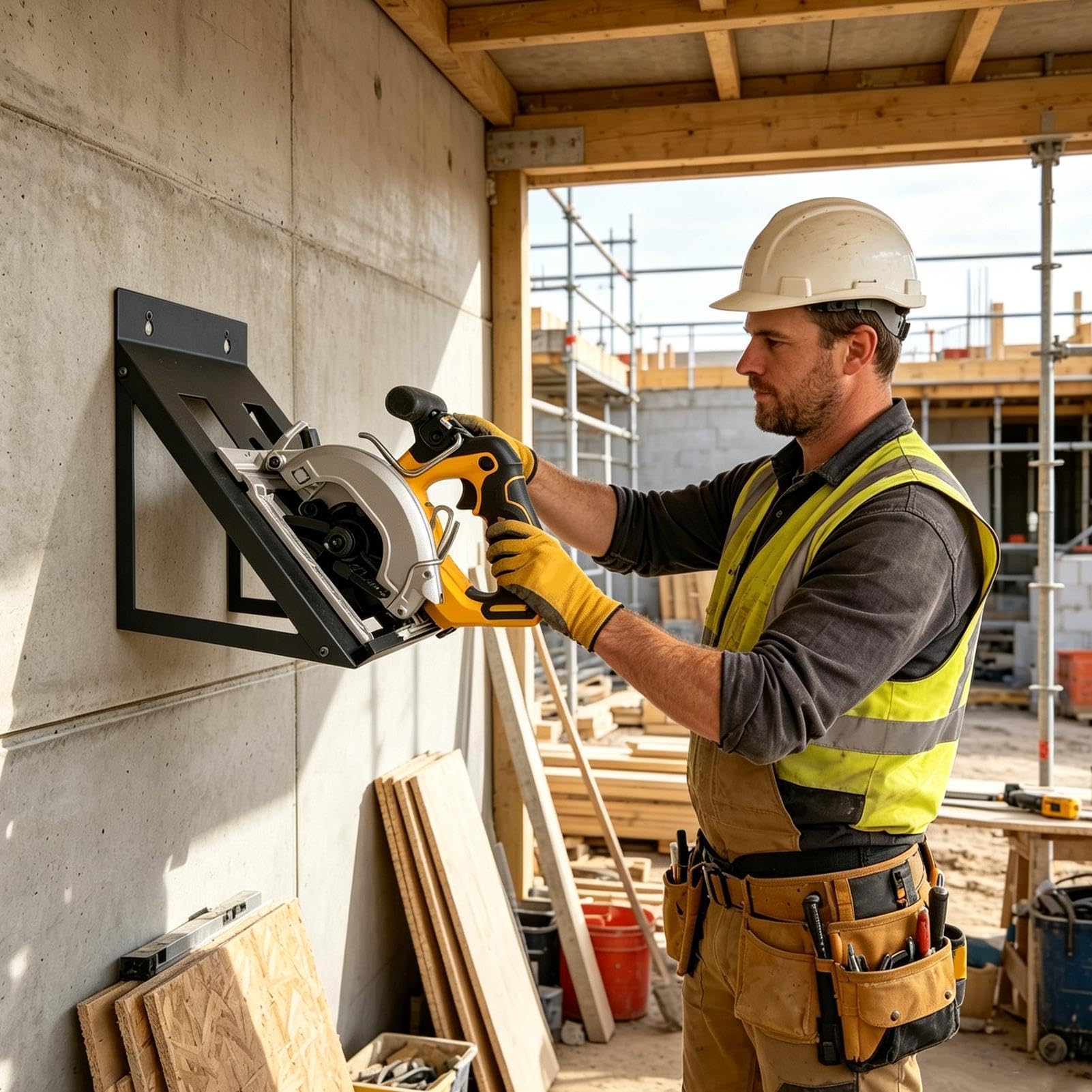 Organiseur mural à outils multiples Porte-Scie Circulaire Très Robuste avec