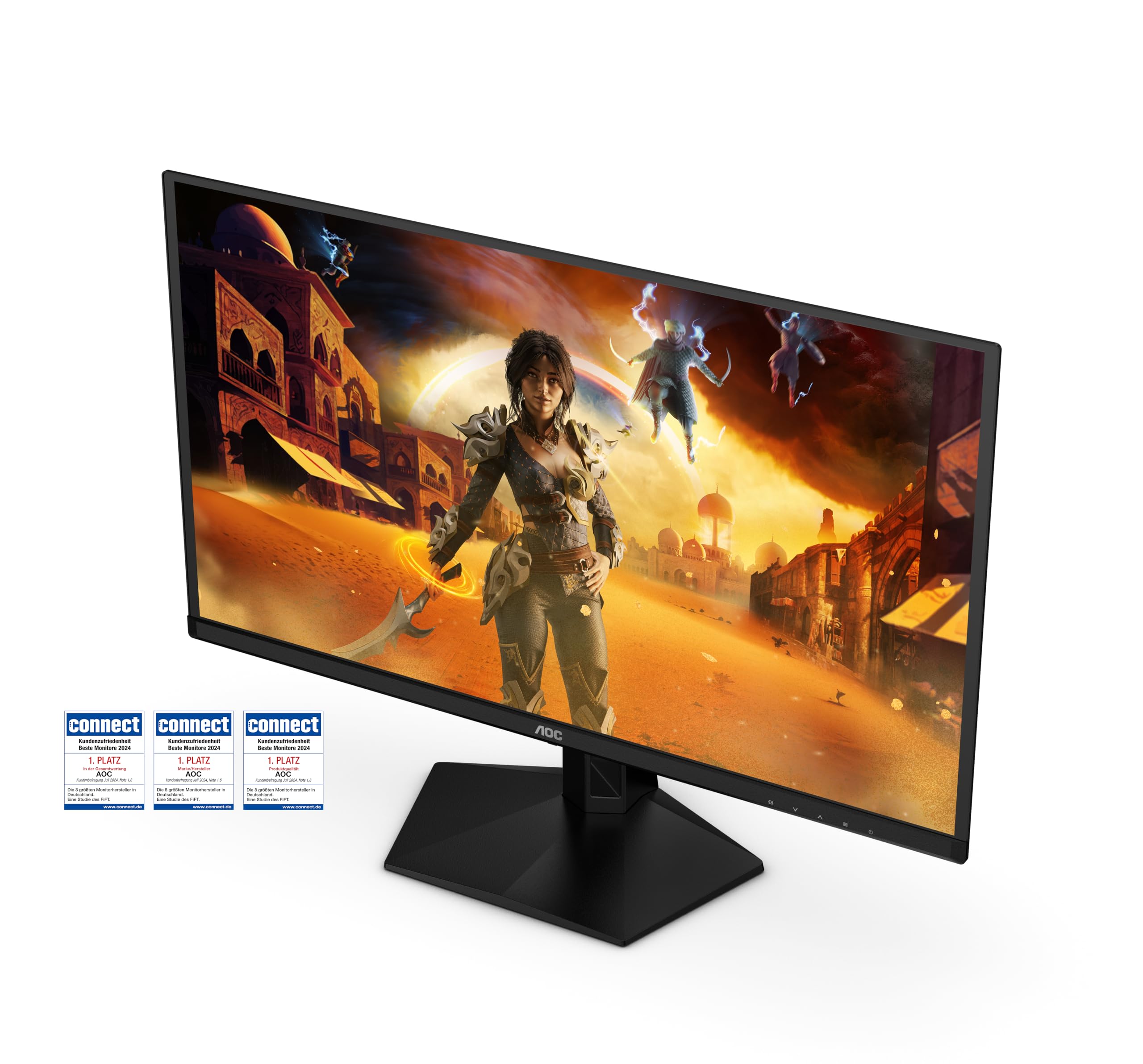 AOC Gaming Monitor Q27G41ZDF 27 pollici 2560x1440, WQHD, 240Hz, QD-OLED Panel, 0.03ms GtG, (HDMI1x 2.0 DP 1x 1.4) HDR10, G-Sync Compatible, Nero