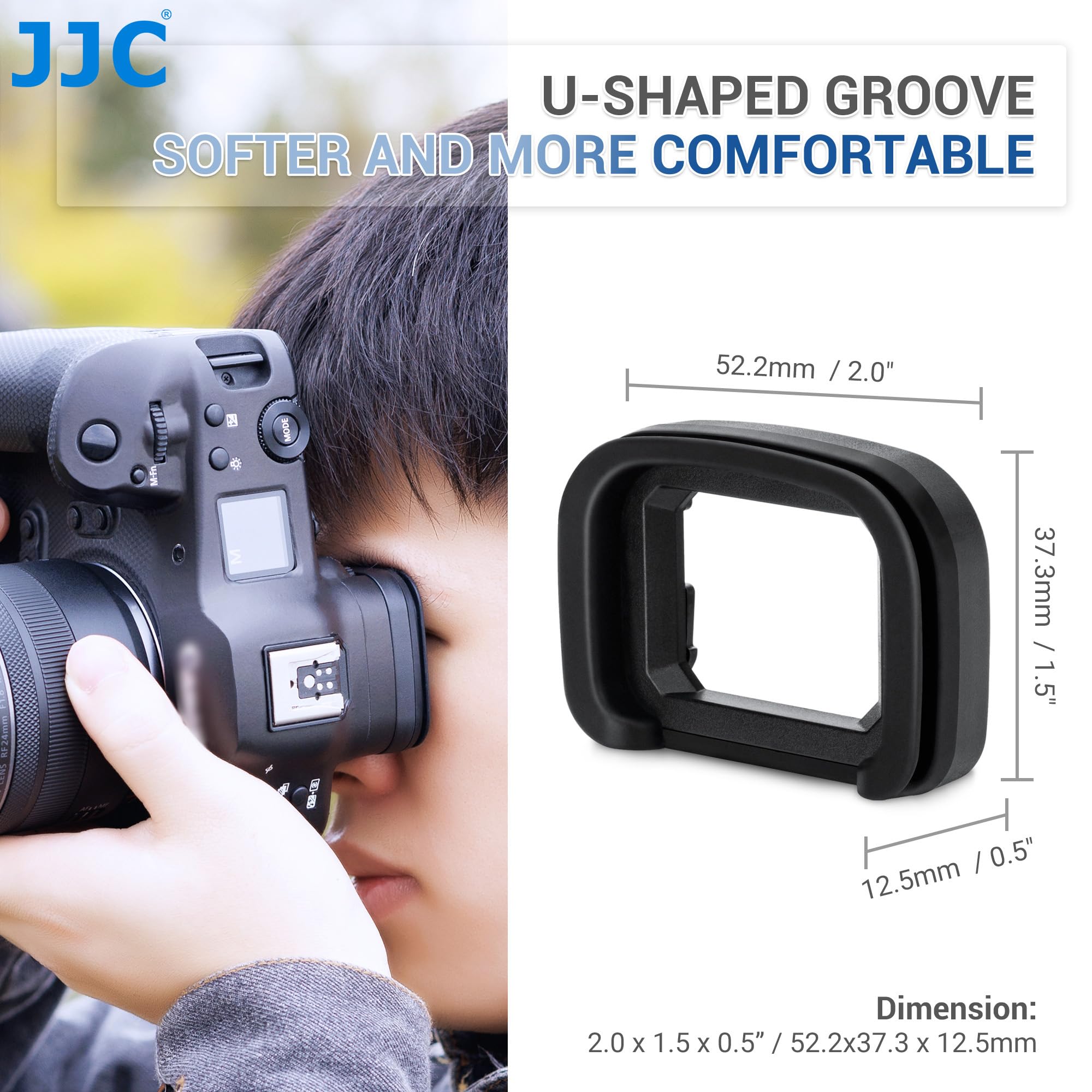 JJC Ocular de silicona suave para Canon EOS R3, sustituye al original Canon ER-h