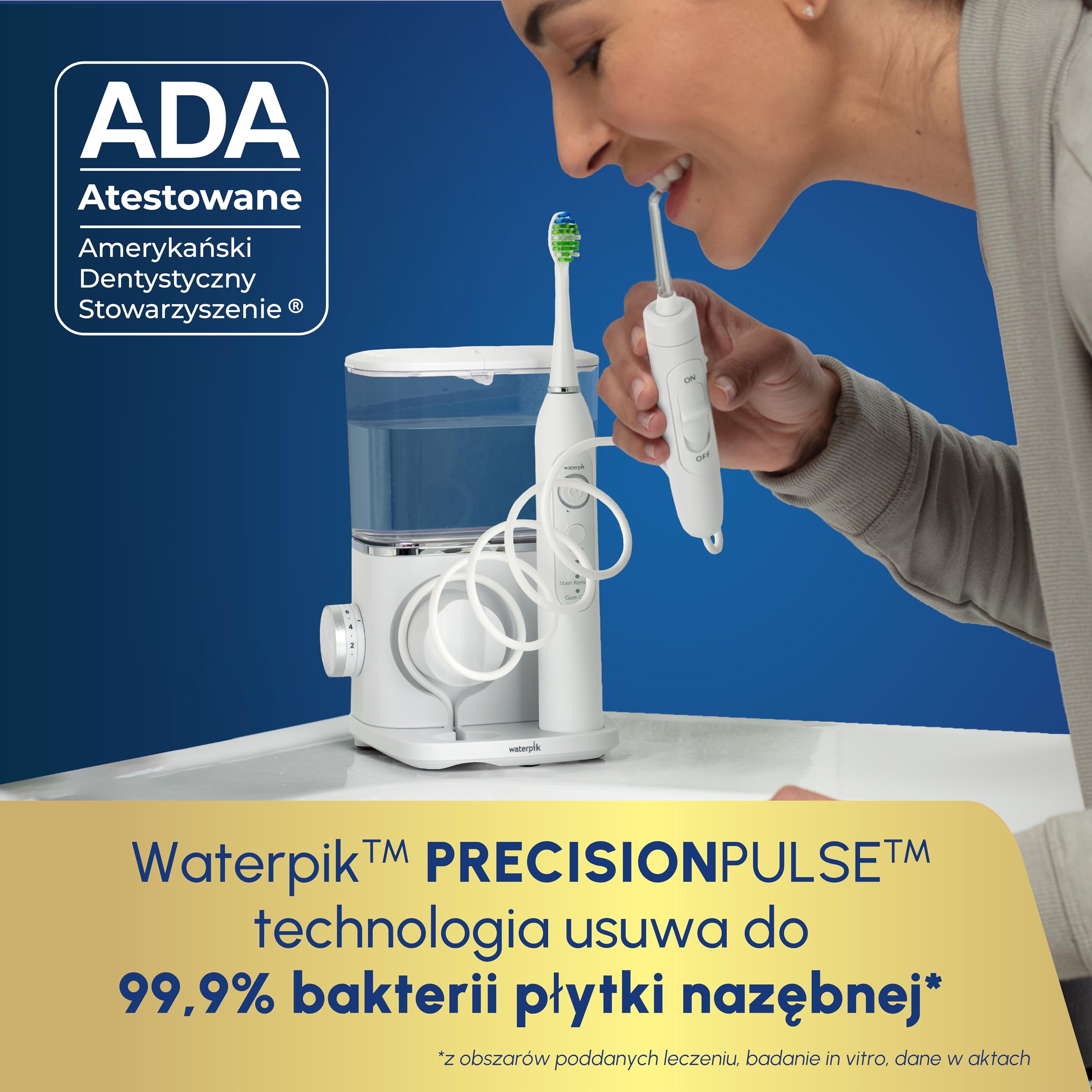 Waterpik Sensonic Complete Care Water Flosser, Rechargeable Electric Toothbrush and Water Flosser Combo Set, CC-04, White,