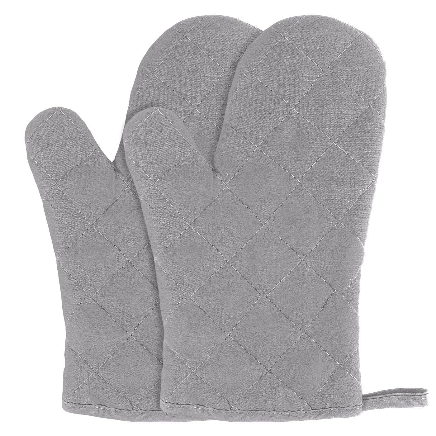 Wznnlt Grey Oven Gloves Heat Resistant Oven Gloves Oven Mitt For Cooking, Frying, Baking（Grey)
