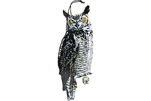 Esschert Design FB142 Owl Decoy - Owl Decoy Hanging Ornament for Garden & Outdoor Protection
