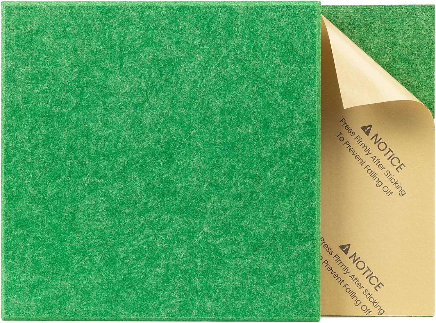12 Pack Self-Adhesive Acoustic Panels, 12" X 12" X 0.4" High-Density Sound Proof Foam Panels for Walls, Soundproof Wall Panels for Home & Office (Green)