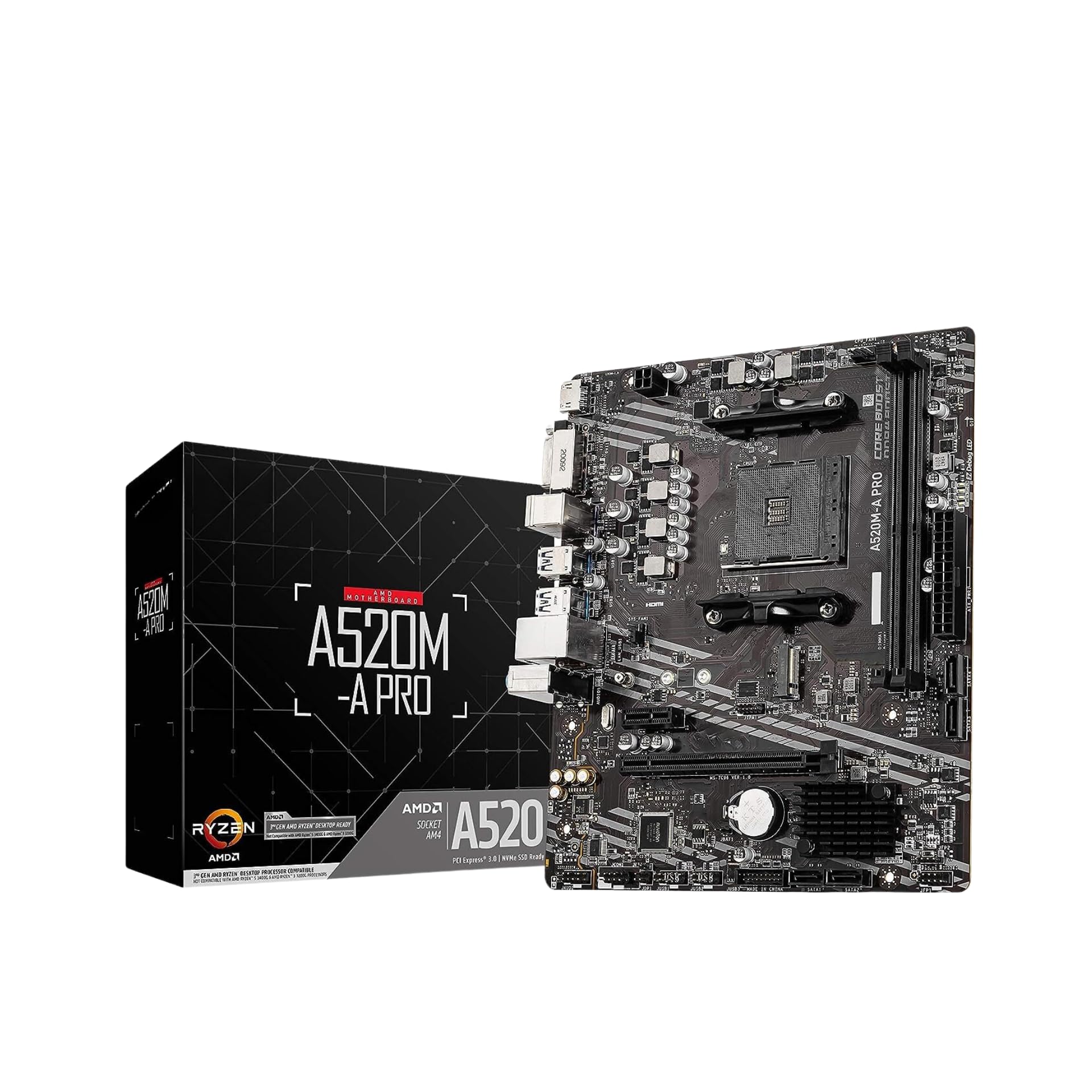 MSI A520M-A PRO Motherboard (AMD Ryzen 3000 3rd Gen AM4, DDR4, M.2, USB 3.2 Gen 1, HDMI, Micro ATX) (B0DJ17VBSN) Amazon Price History, Amazon Price Tracker
