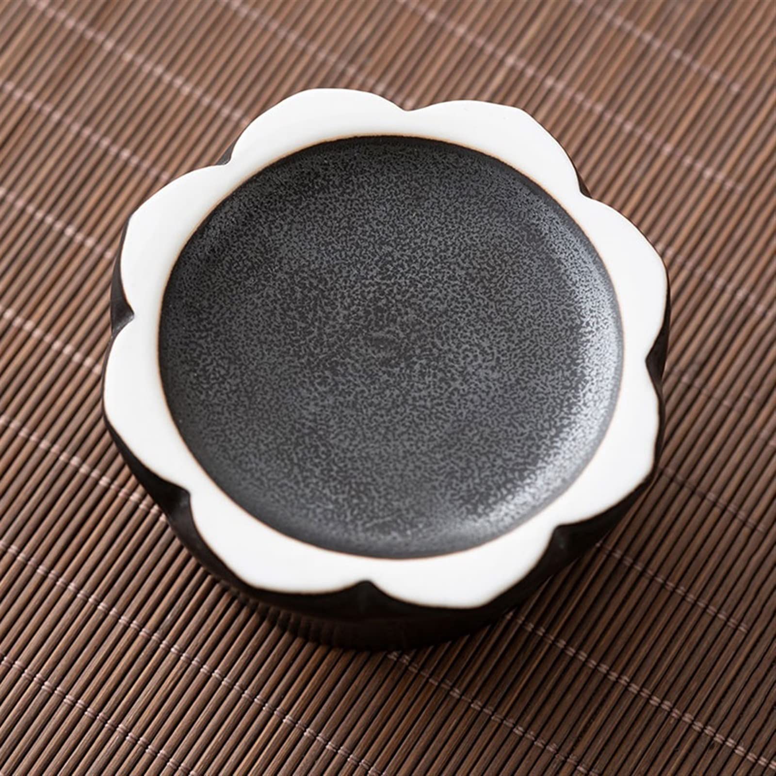 Miski Owocowe Odpływowy talerz na owoce Kreatywny kształt lotosu, dzielony ceramiczny talerz deserowy Taca na owoce Talerz z suszonymi owocami Dekoracyjne naczynie na owoce (Size : B)