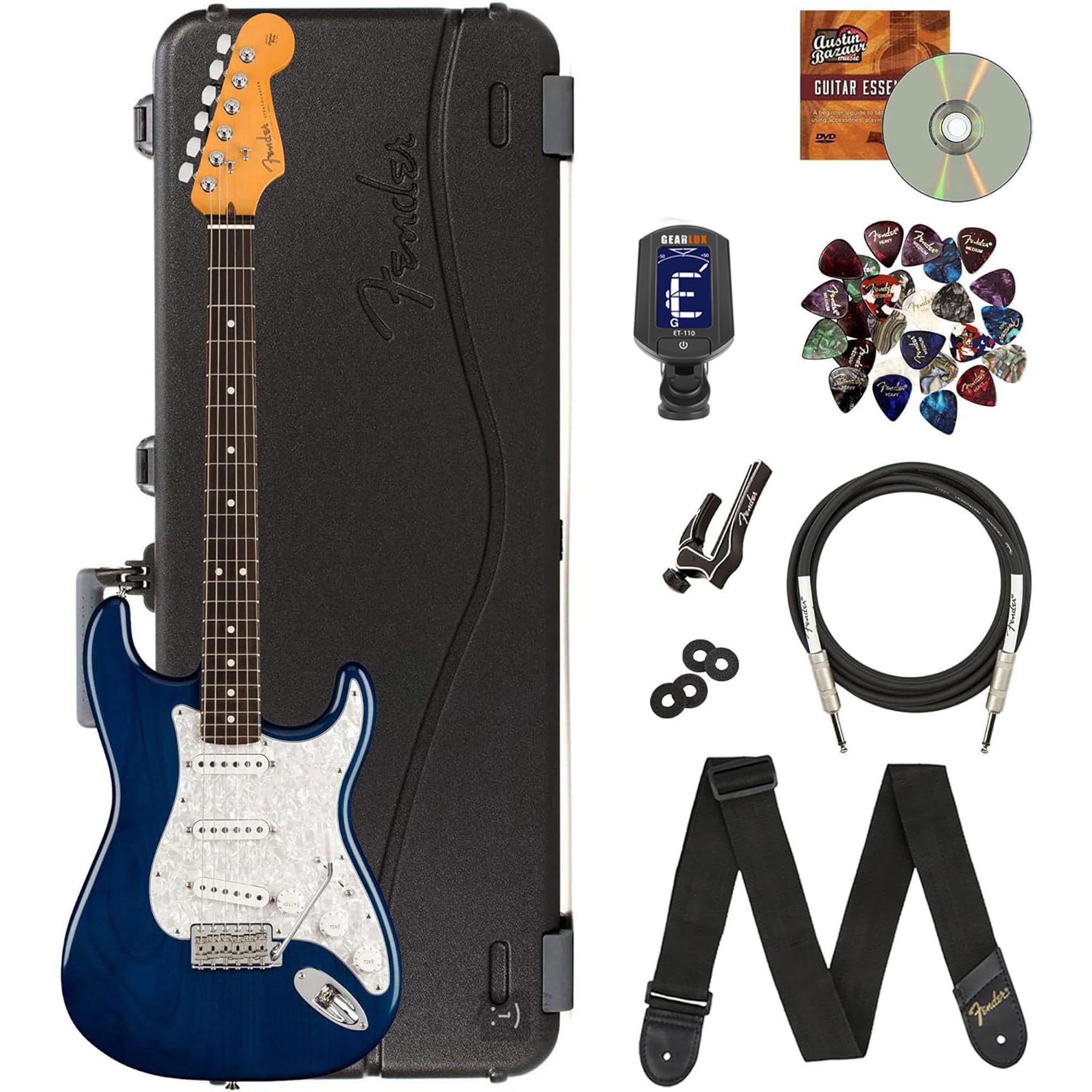 Amazon.com: Fender Cory Wong Stratocaster - Sapphire Blue