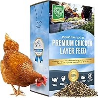 Small Pet Select Corn Soy-Free Chicken Layer Feed Pellets 20lb - High Protein Omega-3 Non-GMO for Laying Hens & Waterfowl