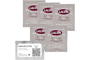 5 Pack Lalvin K1-V1116 Wine Yeast - Make Wine, Cider, Mead, Kombucha At Home