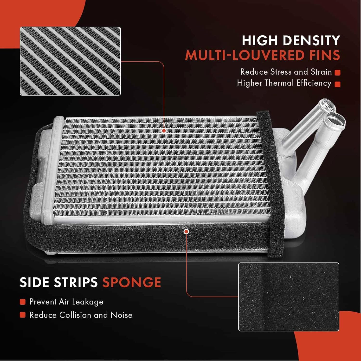 A-Premium HVAC Heater Core Compatible with GMC Jimmy 1992-1994, S15 1982-1990, S15 Jimmy 1983-1991, Sonoma 1991-1993, Syclone 1991, Typhoon 1992-1993 & Oldsmobile Bravada & Chevrolet S10, S10 Blazer