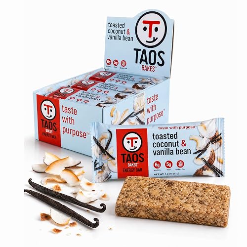 Taos Bakes Healthy Snack Bars (Toasted Coconut + Vanilla Bean)